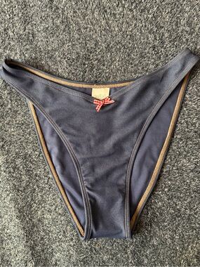 Wild Fable Navy Bikini Bottom with Contrast Trim - Navy